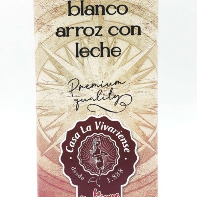 CHOCOLATE BLANCO CON ARROZ CON LECHE CASA LA VIVARIENSE