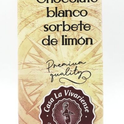 CHOCOLATE BLANCO SORBETE DE LIMON CASA LA VIVARIENSE