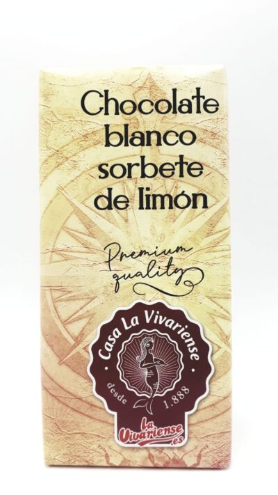 CHOCOLATE BLANCO SORBETE DE LIMON CASA LA VIVARIENSE